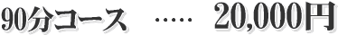 90分20,000円